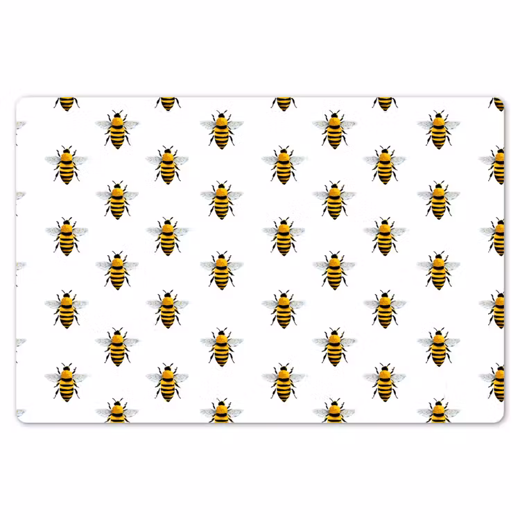 Bijen - Tijdloos - Wit Placemat vinyl groot 368 -zzsfeer1_Kitchenyeah-website