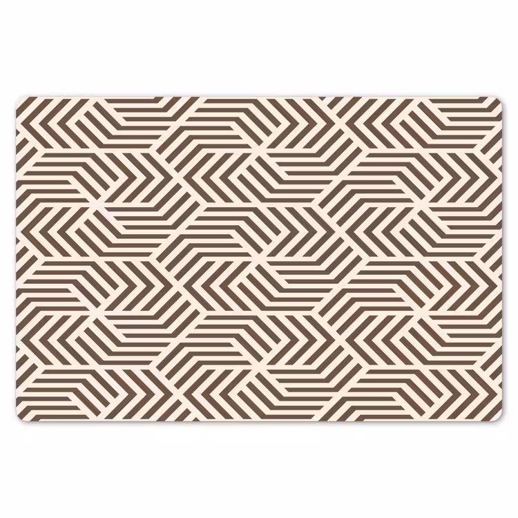 Beige - Bruin - Patroon - Strepen Placemat vinyl groot 368 -zzsfeer1_Kitchenyeah-website