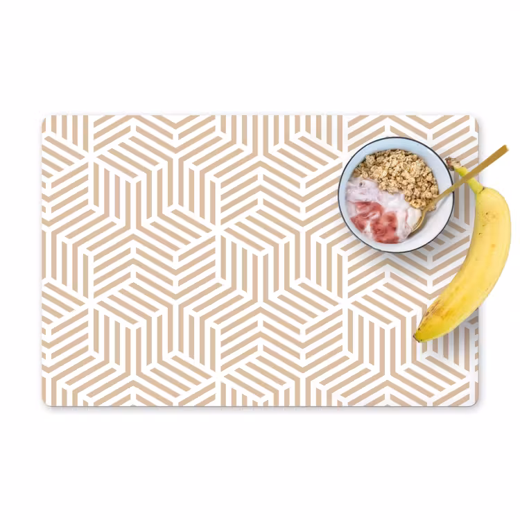 Beige - Geometrie - Patronen - Abstract Placemat vinyl groot 368 -zzzproduct_Kitchenyeah-website
