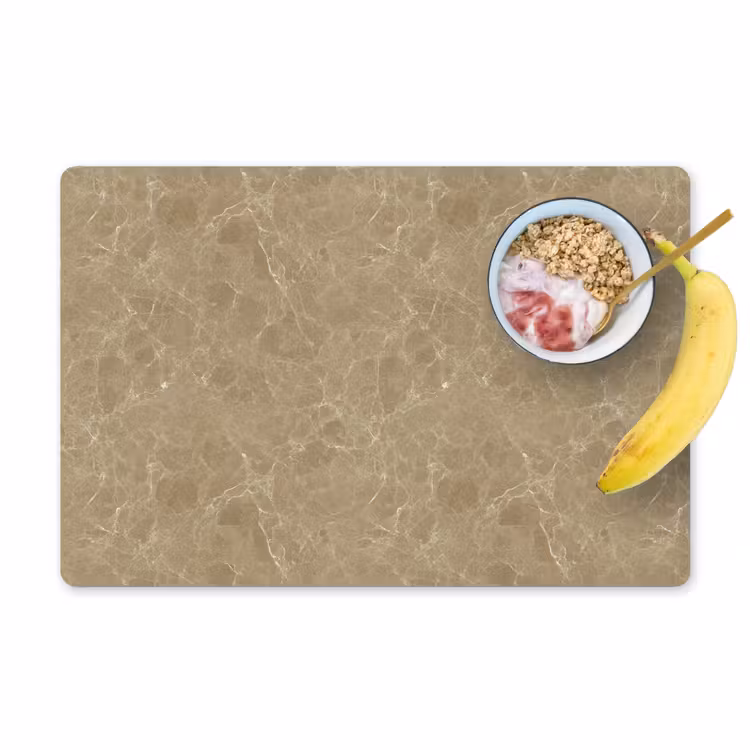 Beige - Marmer - Witte aders Placemat vinyl groot 368 -zzzproduct_Kitchenyeah-website