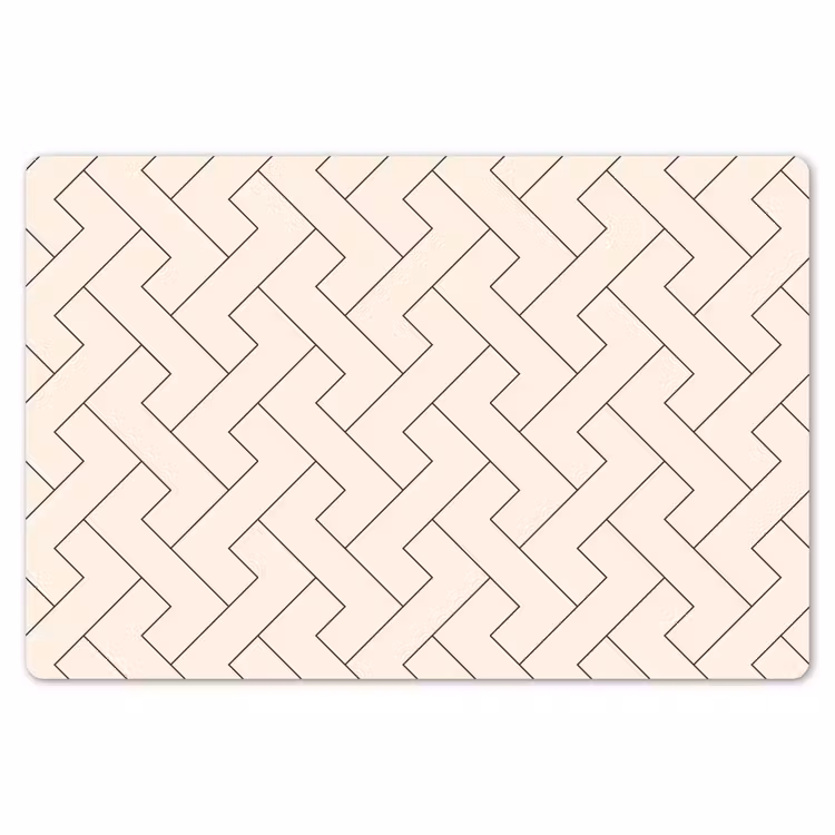 Beige - Zigzag - Patroon Placemat vinyl groot 368 -zzsfeer1_Kitchenyeah-website