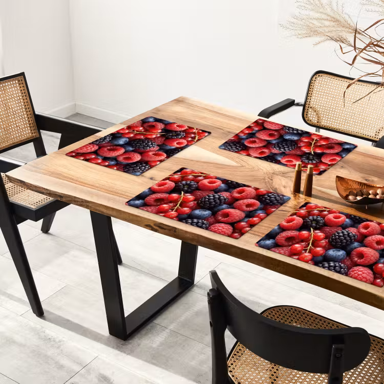 Bessen - Mix - Vers - Eten - Kleurrijk Placemat vinyl groot -zzsfeer4_Kitchenyeah-website