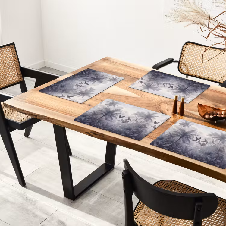 Vogel - Vliegend - Jungle - Vintage - Dieren Placemat vinyl groot -zzsfeer4_Kitchenyeah-website