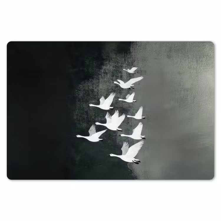 Vogel - Japandi - Groen Placemat vinyl groot -zzsfeer1_Kitchenyeah-website