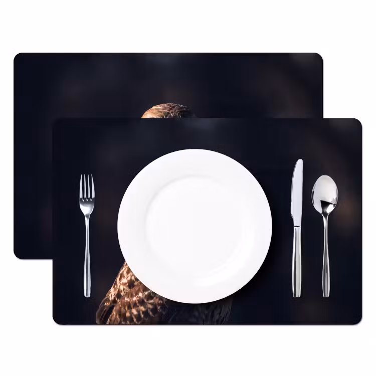 Roofvogel - Buizerd - Bruin Placemat vinyl groot -zzsfeer2_Kitchenyeah-website