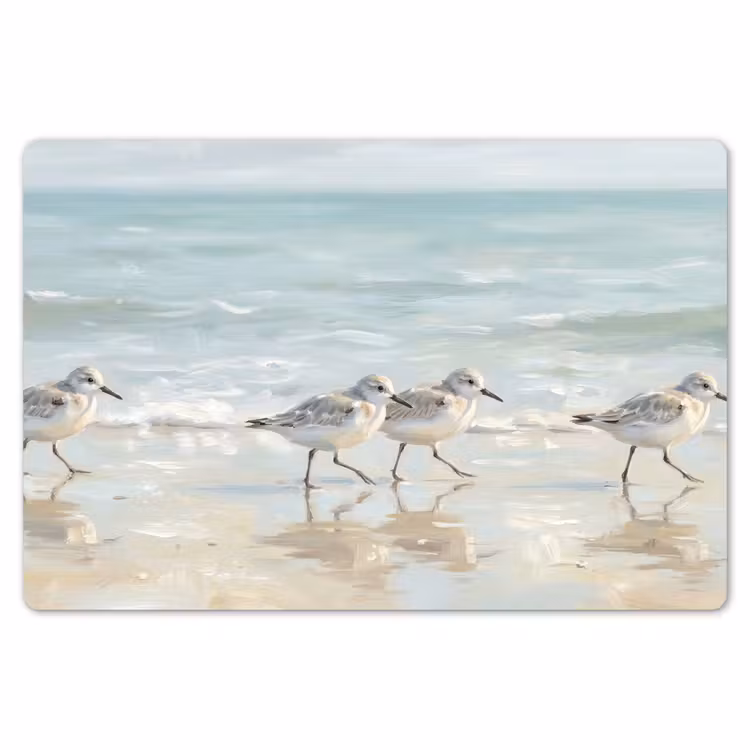 Vogels - Strand - Zee Placemat vinyl groot -zzsfeer1_Kitchenyeah-website