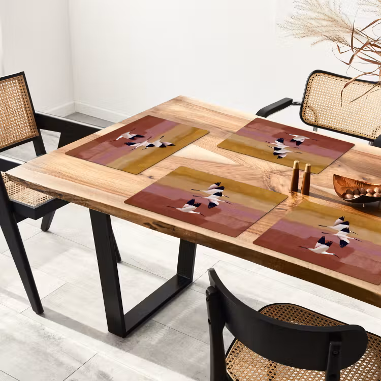 Vogels - Snavel - Abstract Placemat vinyl groot -zzsfeer4_Kitchenyeah-website