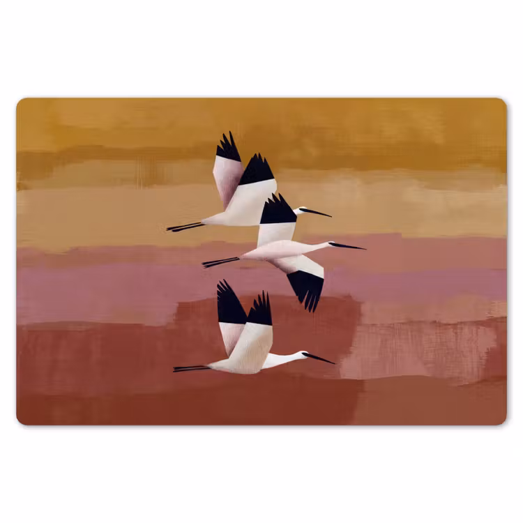 Vogels - Snavel - Abstract Placemat vinyl groot -zzsfeer1_Kitchenyeah-website