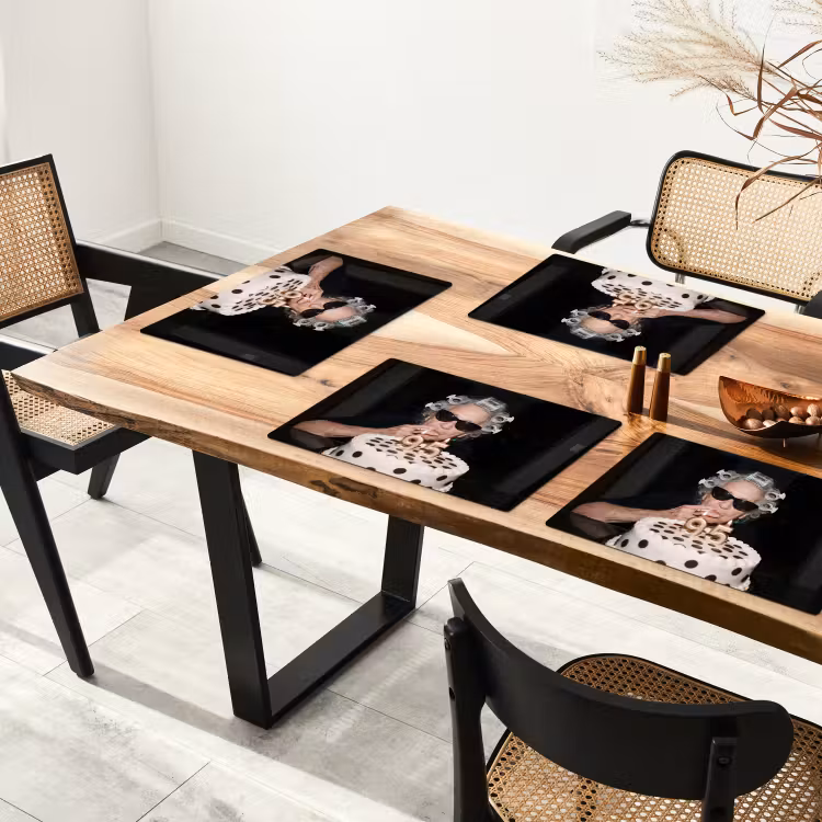 Verjaardag - Krulspeld - Oma Placemat vinyl groot -zzsfeer4_Kitchenyeah-website