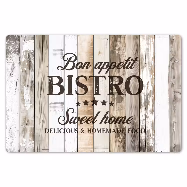 Bistro Welkomstbord Placemat vinyl groot -zzsfeer1_Kitchenyeah-website