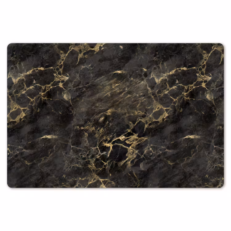 Zwart - Marmer - Goud - Nerf Placemat vinyl groot 368 -zzsfeer1_Kitchenyeah-website