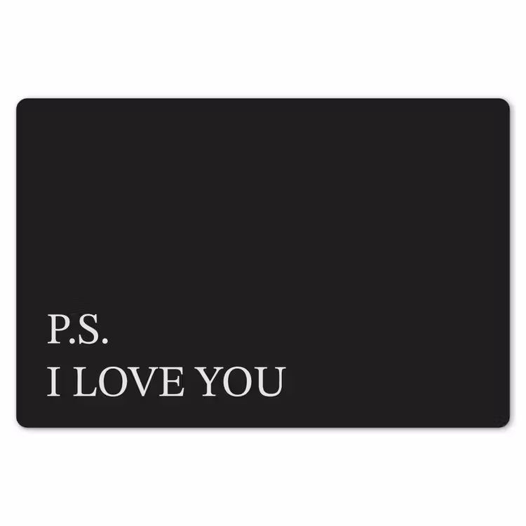 Zwart - Minimalistisch - Valentijn Placemat vinyl groot -zzsfeer1_Kitchenyeah-website