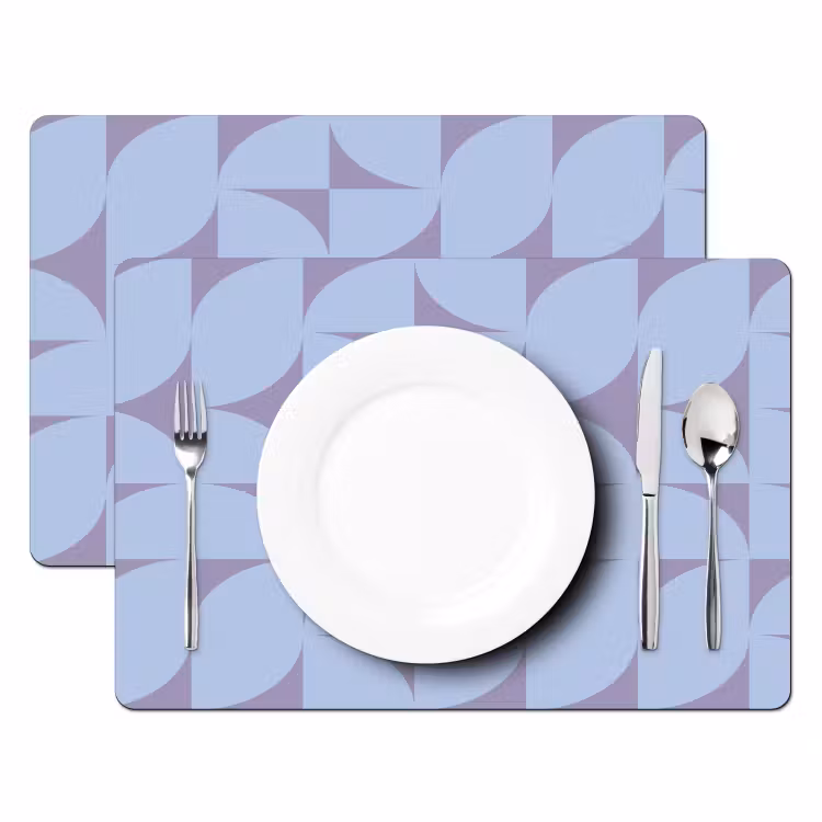 Blokken - Blauw - Paars - Patroon Placemat vinyl groot 368 -zzsfeer2_Kitchenyeah-website