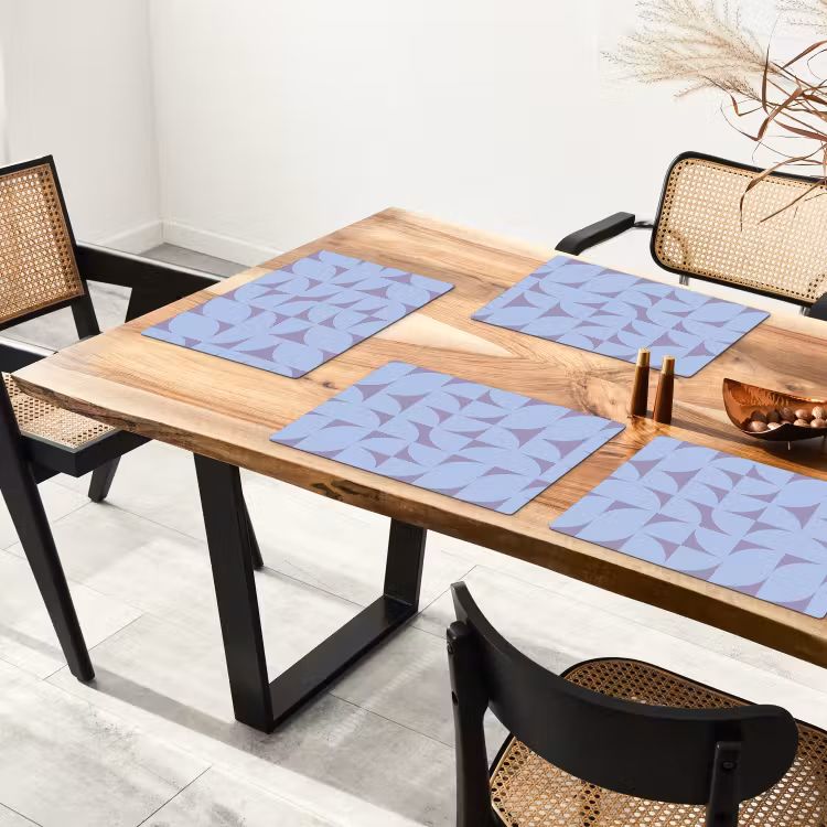 Blokken - Blauw - Paars - Patroon Placemat vinyl groot 368 -zzsfeer4_Kitchenyeah-website