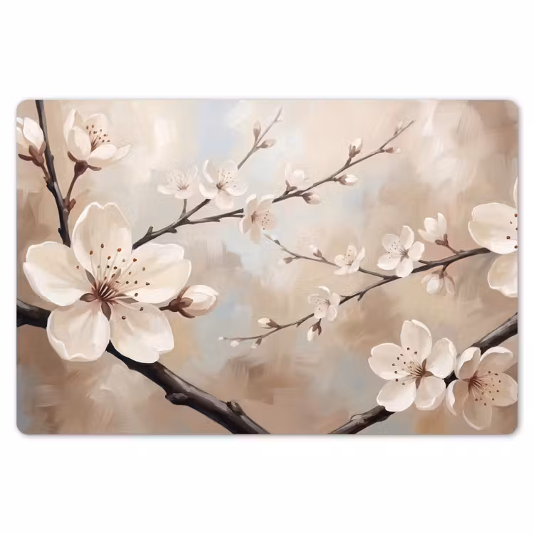 Bloesem - Takken - Schilderij - Beige - Serene Placemat vinyl groot -zzsfeer1_Kitchenyeah-website