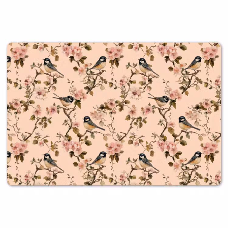 Bloesem - Koolmees - Roze Placemat vinyl groot 368 -zzsfeer1_Kitchenyeah-website
