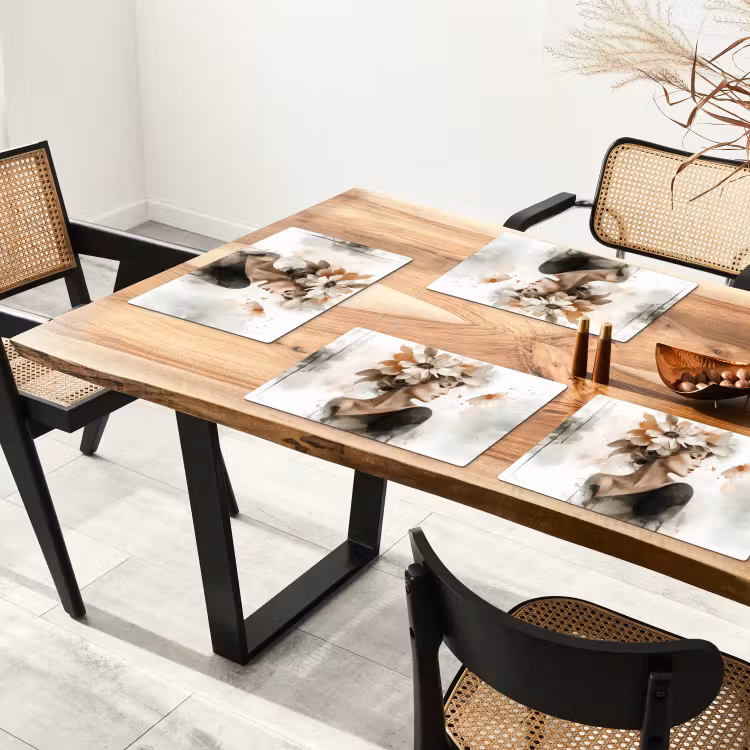 Bloesem - Portret - Gezicht Placemat vinyl groot -zzsfeer4_Kitchenyeah-website