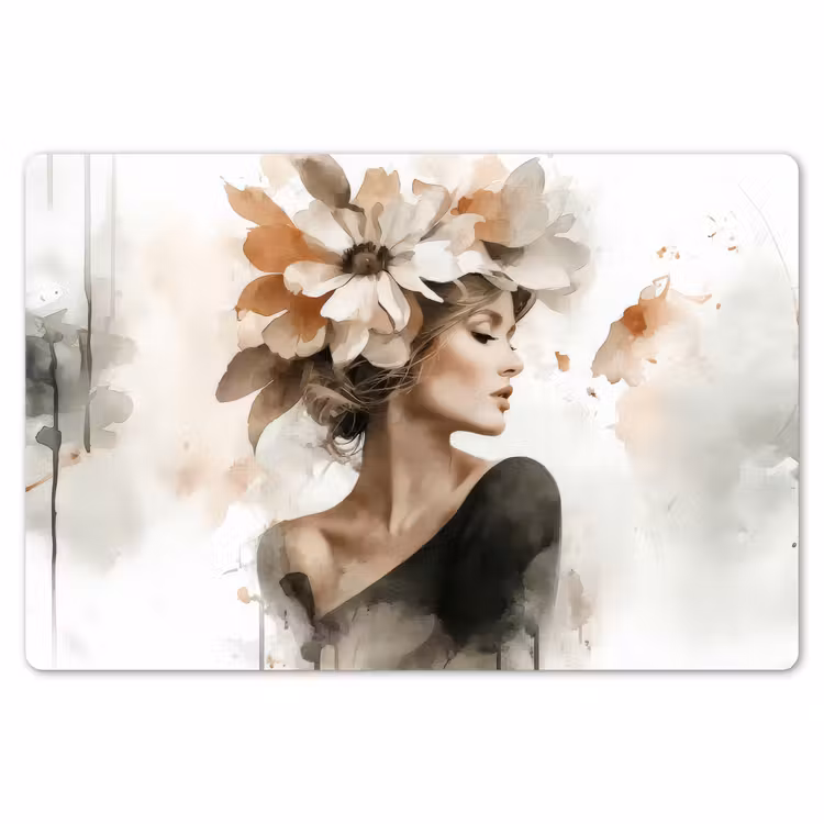 Bloesem - Portret - Gezicht Placemat vinyl groot -zzsfeer1_Kitchenyeah-website
