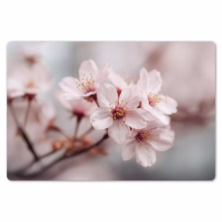 Bloesems - Meeldraden - Geel - Wazig Placemat vinyl groot -zzsfeer1_Kitchenyeah-website