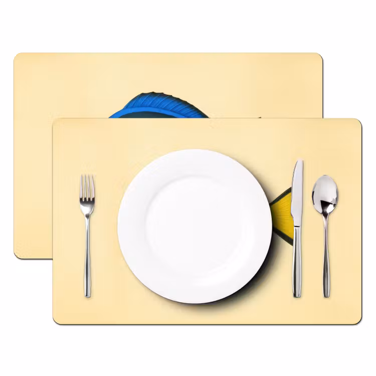 Blauw - Dory - Vis - Staartvin Placemat vinyl groot -zzsfeer2_Kitchenyeah-website
