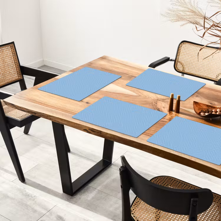 Blauw - Wit - Lijnen - Patroon Placemat vinyl groot 368 -zzsfeer4_Kitchenyeah-website