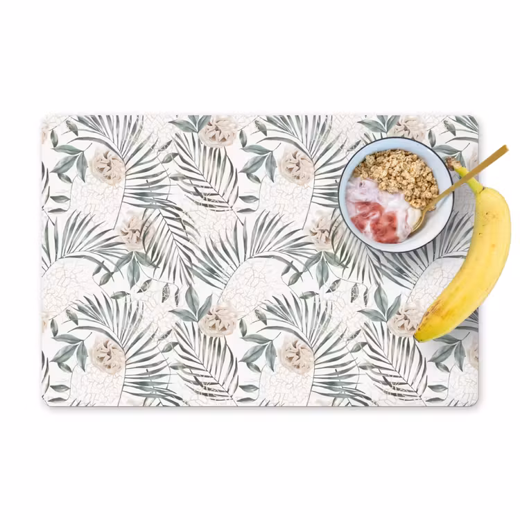 Bohemian - Bloemen - Bladeren - Jungle - Tropical Placemat vinyl groot -zzzproduct_Kitchenyeah-website