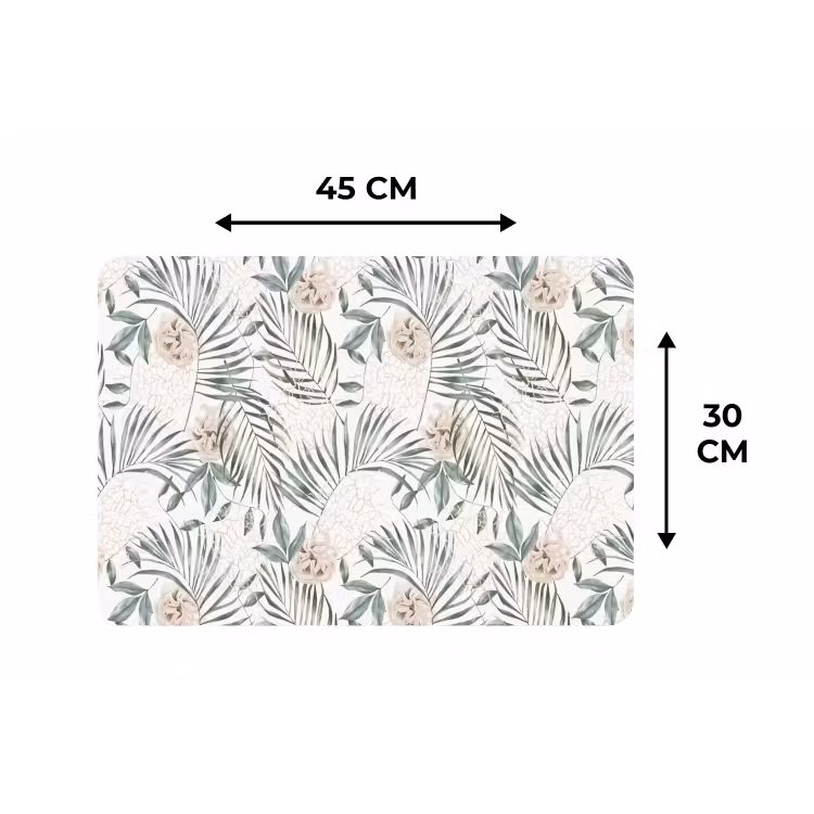 Bohemian - Bladeren - Bloemen - Tropisch Placemat vinyl groot -specs
