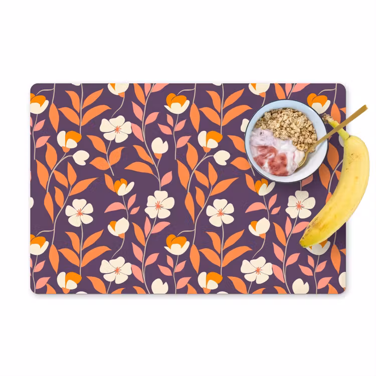 Boho - Vintage - Paars Placemat vinyl groot 368 -zzzproduct_Kitchenyeah-website