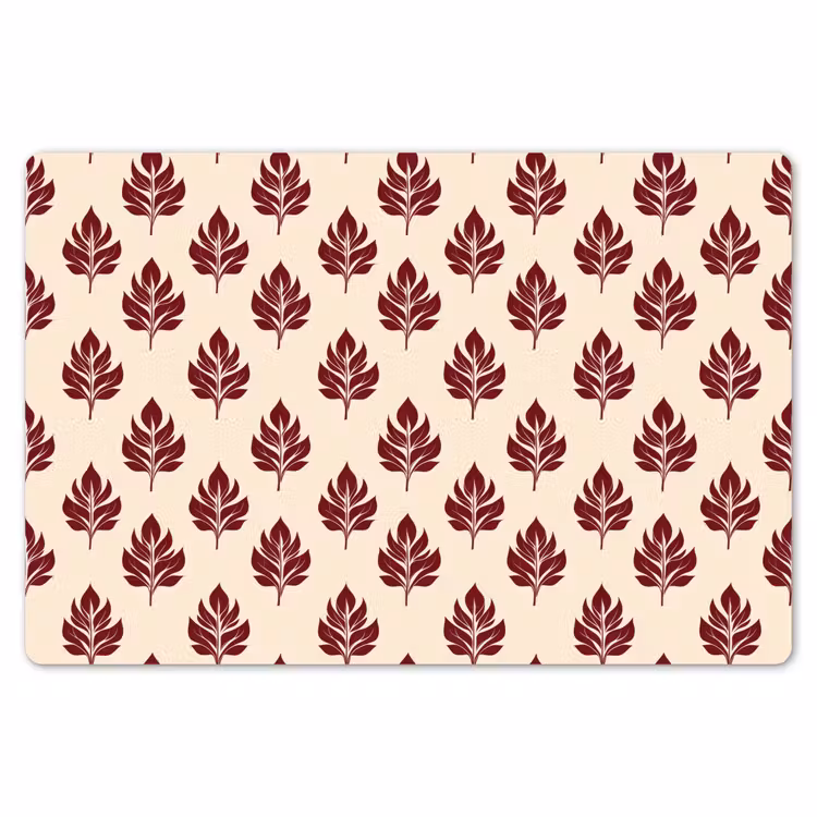 Botanisch - Patroon - Bordeaux Placemat vinyl groot 368 -zzsfeer1_Kitchenyeah-website