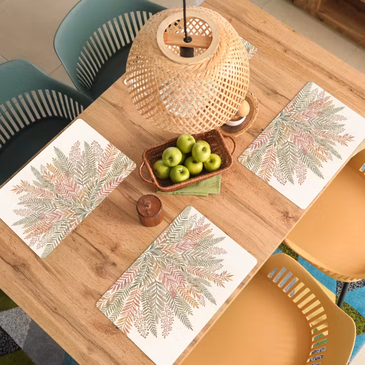 Botanisch - Aquarel - Kleurrijk Placemat vinyl groot -zzsfeer5_Kitchenyeah-website