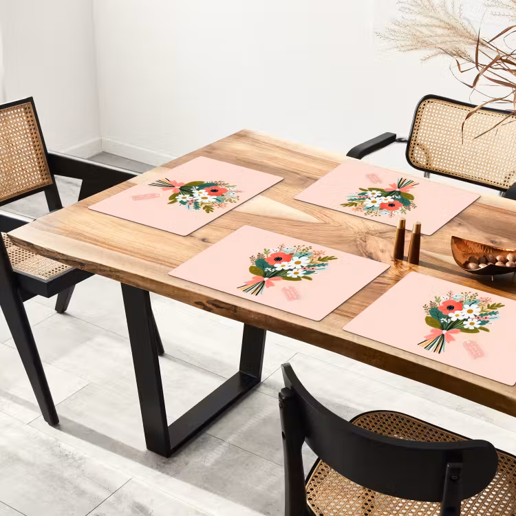 Boeket - Strikje - Kaartje - Quote Placemat vinyl groot -zzsfeer4_Kitchenyeah-website
