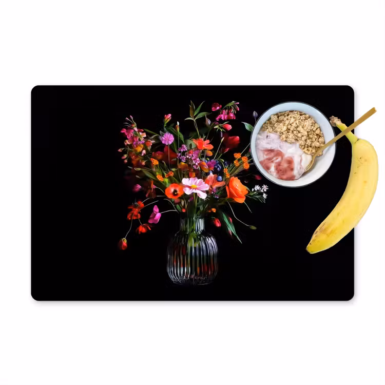 Boeket - Veldbloemen - Vaas Placemat vinyl groot -zzzproduct_Kitchenyeah-website