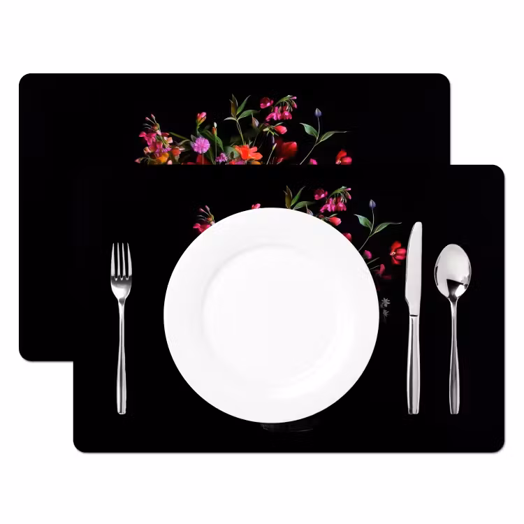 Boeket - Veldbloemen - Vaas Placemat vinyl groot -zzsfeer2_Kitchenyeah-website