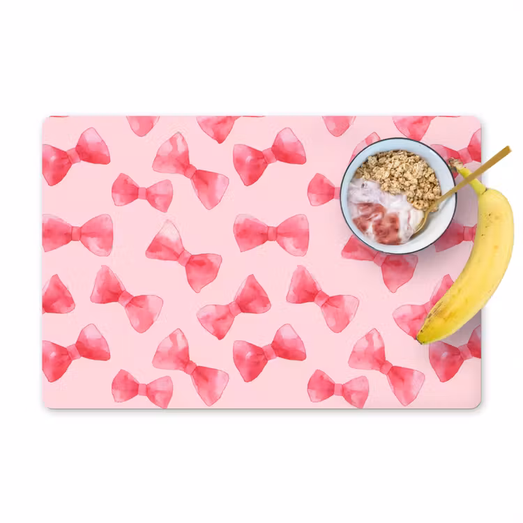 Strikken - Aquarel - Roze Placemat vinyl groot 368 -zzzproduct_Kitchenyeah-website