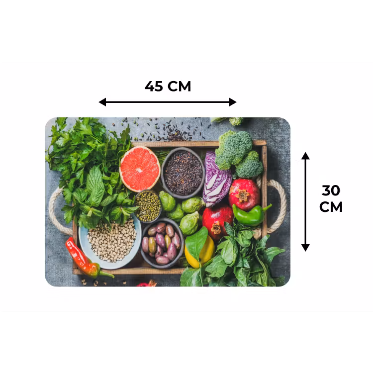 Kist - Fruit - Gezond Placemat vinyl groot -specs