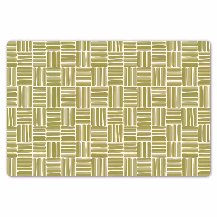 Vlecht - Patroon - Groen Placemat vinyl groot 368 -zzsfeer1_Kitchenyeah-website