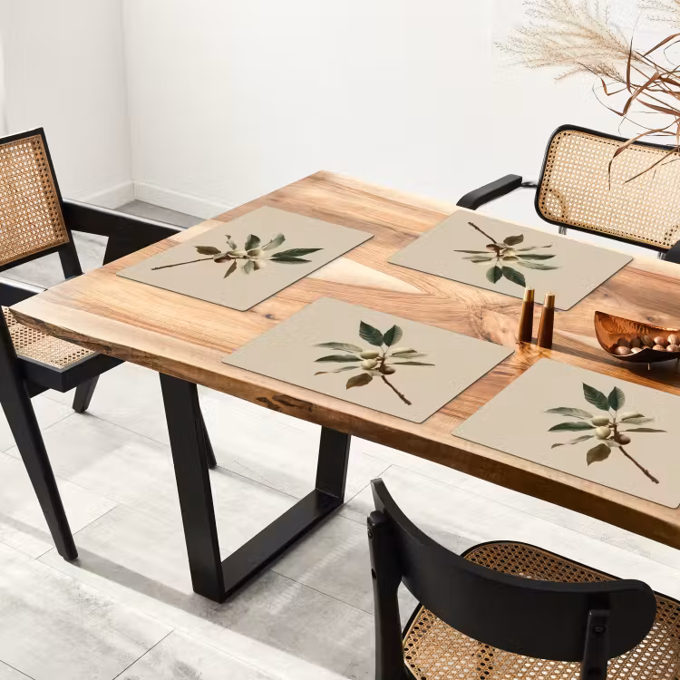 Tak - Groene Bladeren - Vruchten Placemat vinyl groot -zzsfeer4_Kitchenyeah-website