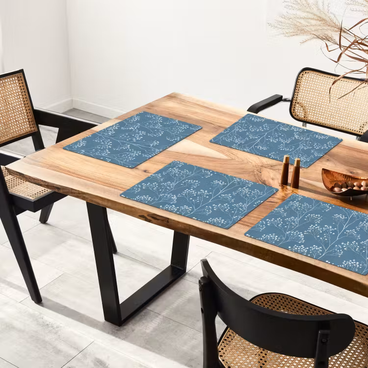 Takken - Bessen - Patroon - Lichtblauw Placemat vinyl groot 368 -zzsfeer4_Kitchenyeah-website
