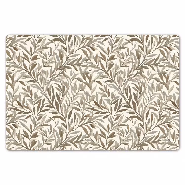 Takken - Botanisch - Taupe Placemat vinyl groot 368 -zzsfeer1_Kitchenyeah-website