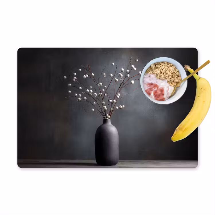 Takken - Vaas - Bolletjes - Wit Placemat vinyl groot -zzzproduct_Kitchenyeah-website
