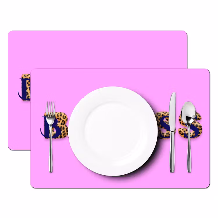 Felroze - Badass - Panterprint - Schaduw Placemat vinyl groot -zzsfeer2_Kitchenyeah-website