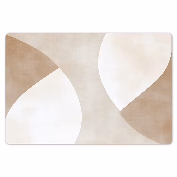 Bruin - Japandi - Abstract Placemat vinyl groot -zzsfeer1_Kitchenyeah-website