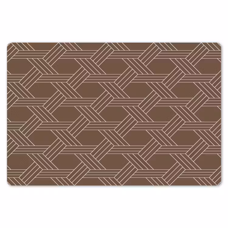 Bruin - Lijnen - Patroon Placemat vinyl groot 368 -zzsfeer1_Kitchenyeah-website