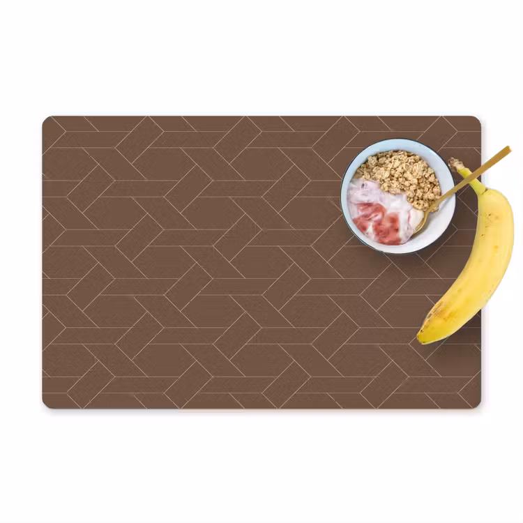 Bruin - Roze - Patroon Placemat vinyl groot 368 -zzzproduct_Kitchenyeah-website