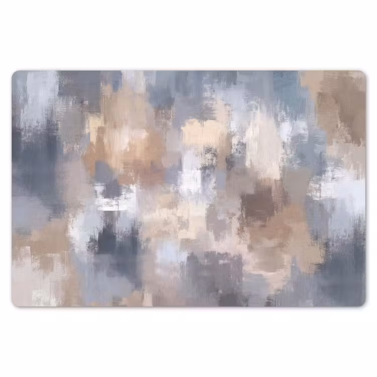 Penseelstreken - Schilderij - Beige Placemat vinyl groot -zzsfeer1_Kitchenyeah-website