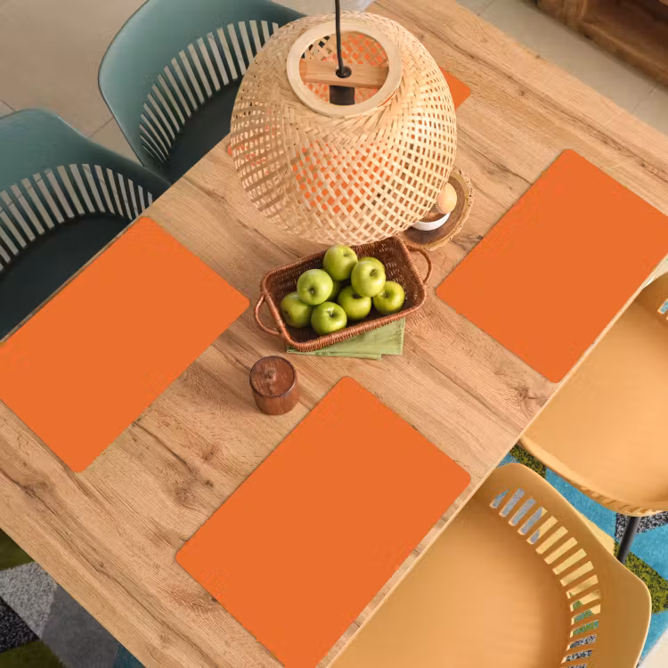Burnt - Sienna - Oranje Placemat vinyl groot 368 -zzsfeer5_Kitchenyeah-website
