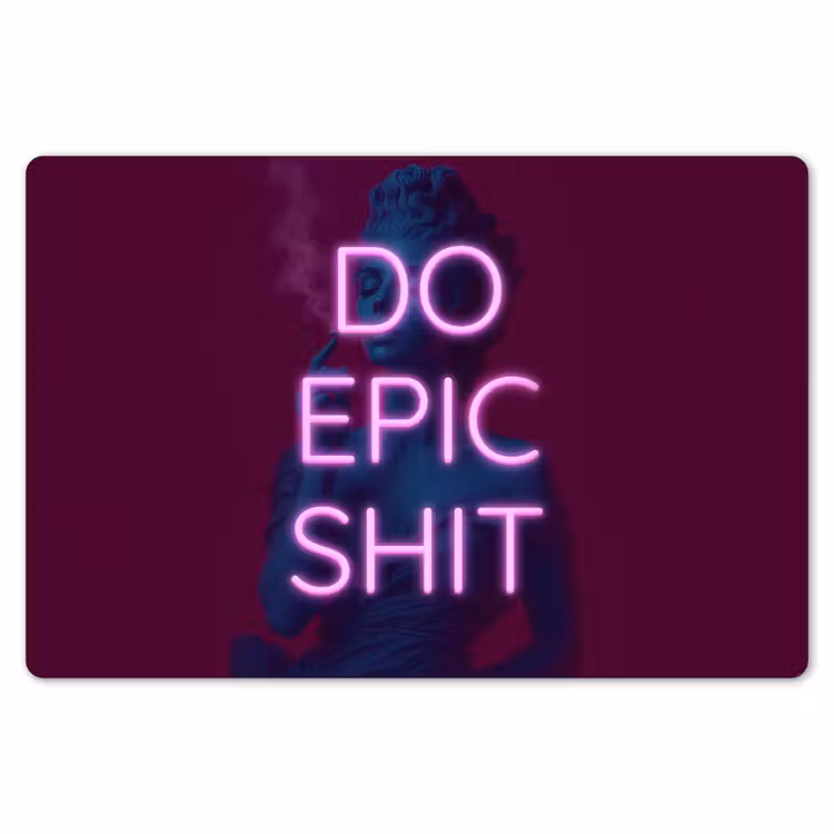 Buste - Neon - LED - Letters Placemat vinyl groot -zzsfeer1_Kitchenyeah-website