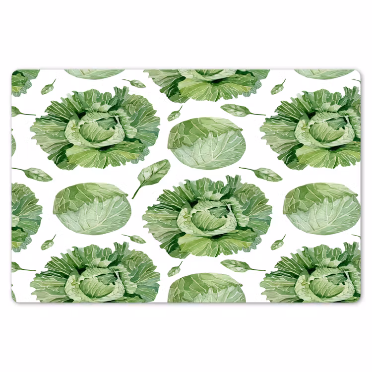 Kool - Bladgroen - Wit - Patroon Placemat vinyl groot 368 -zzsfeer1_Kitchenyeah-website