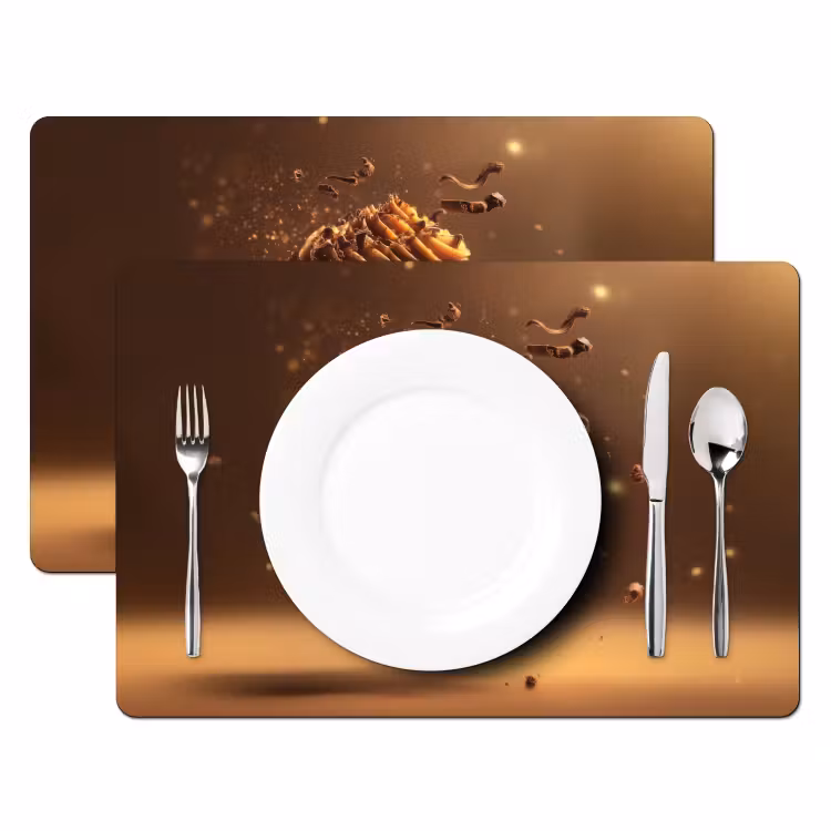 Taart - Chocolade - Eten - Brownie Placemat vinyl groot -zzsfeer2_Kitchenyeah-website