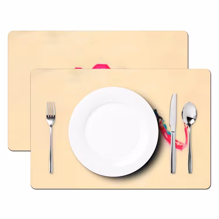 Camera - Memories - Roze - Geschilderd Placemat vinyl groot -zzsfeer2_Kitchenyeah-website